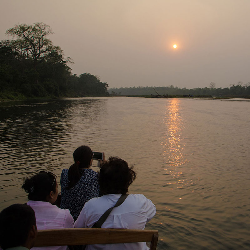 Boating by the Rapti River